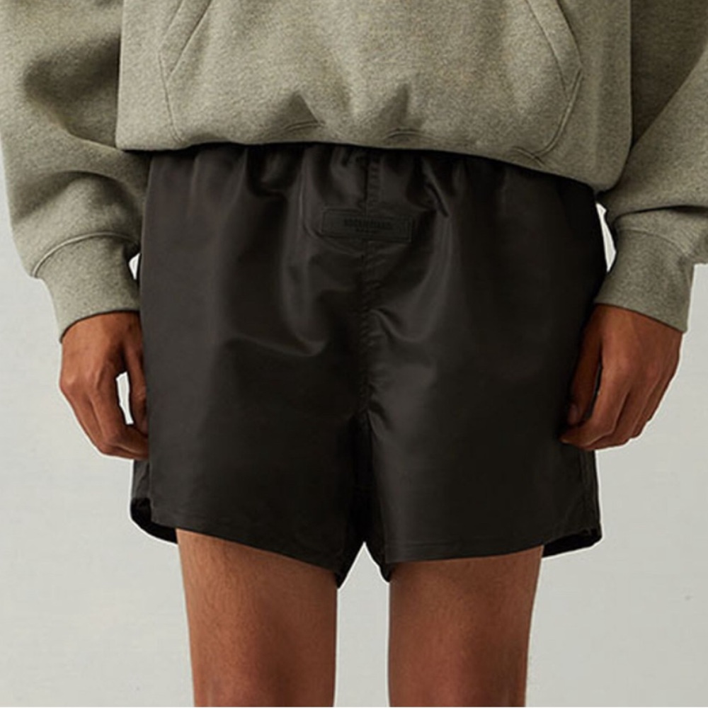 Fear of god Essentials iron black running shorts nwt
